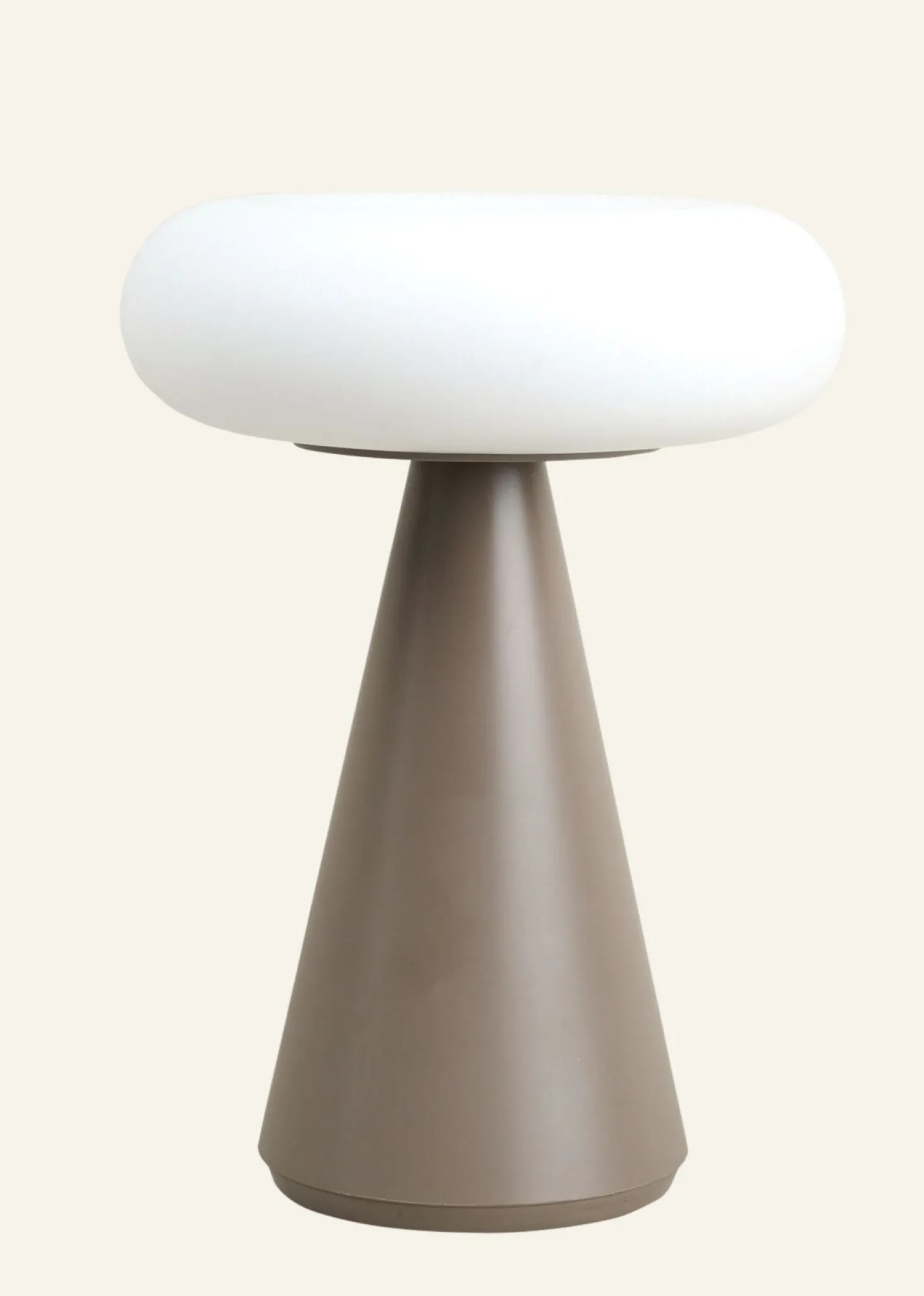 Led bordlampa ljusbrun - ø15,6x20,6 cm