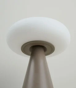 Led bordlampa ljusbrun - ø15,6x20,6 cm