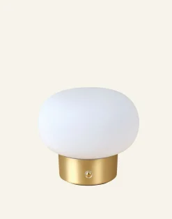 Led bordlampa mässing - 12,2 cm ø14