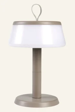 Led bordlampa taupe - 22,9 cm ø14,2