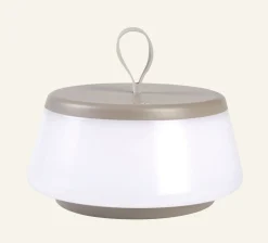 Led bordlampa taupe - 22,9 cm ø14,2
