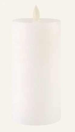 Led-blockljus vit - 7,5x7,5x15 cm