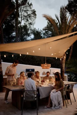 Led-ljusslinga beige - 570 cm