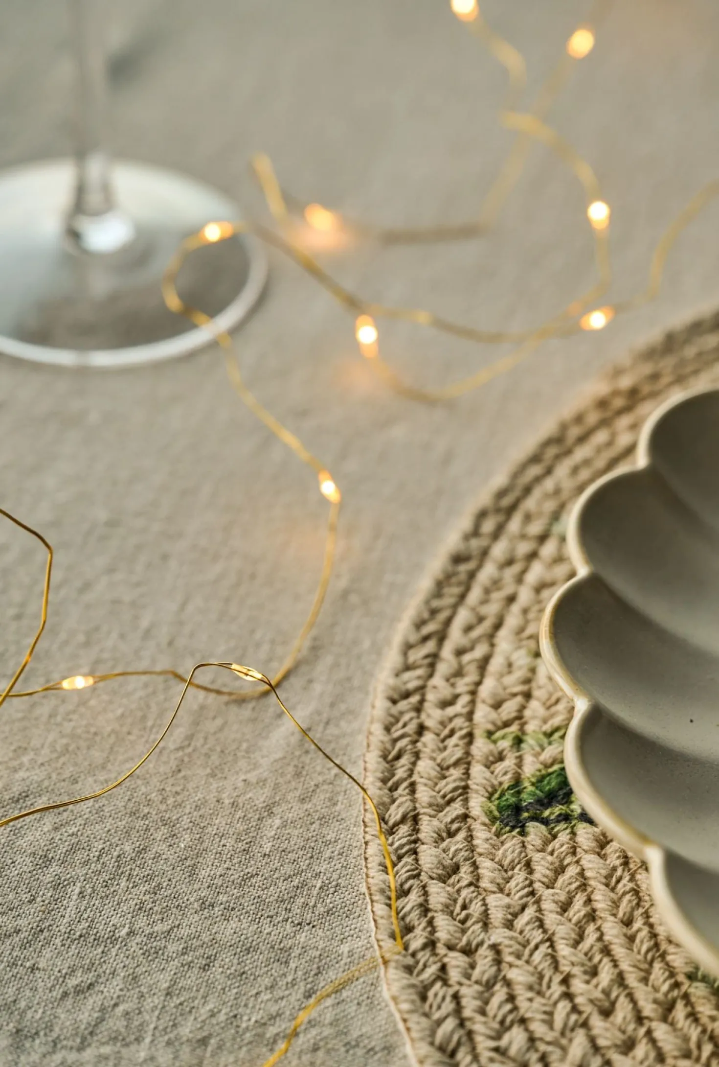 Led-ljusslinga guld - 290 cm