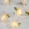 Led-ljusslinga multi/vit - 190 cm