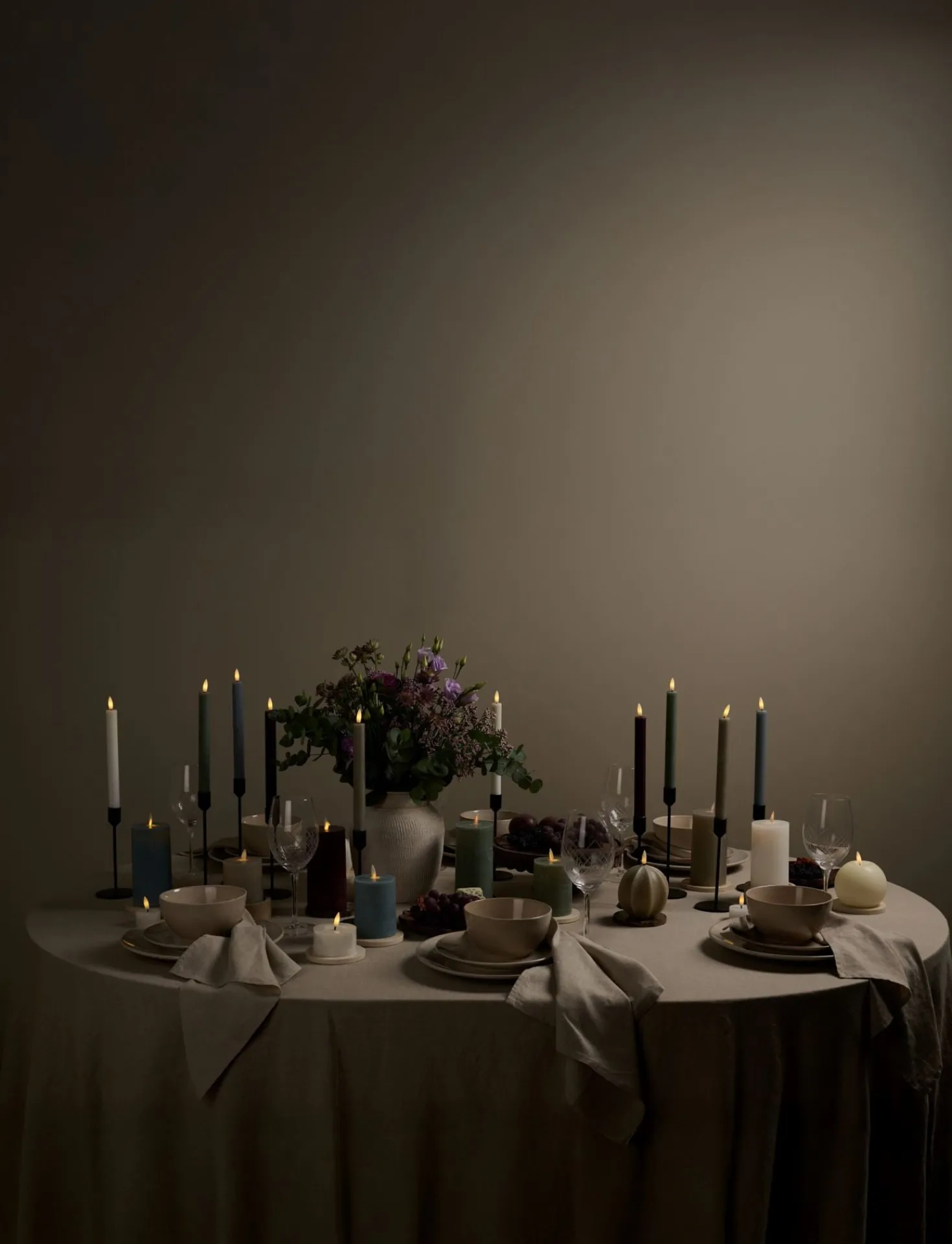 Led-värmeljus vit - 4,5x4,5x5,5 cm