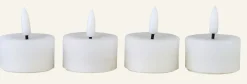 Led-värmeljus vit - 4,5x4,5x5,5 cm
