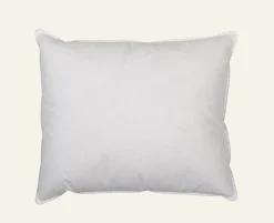 Låg dun- och fjäderkudde vit - 50x60 cm