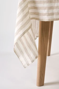 Linneduk beige - 140x250cm