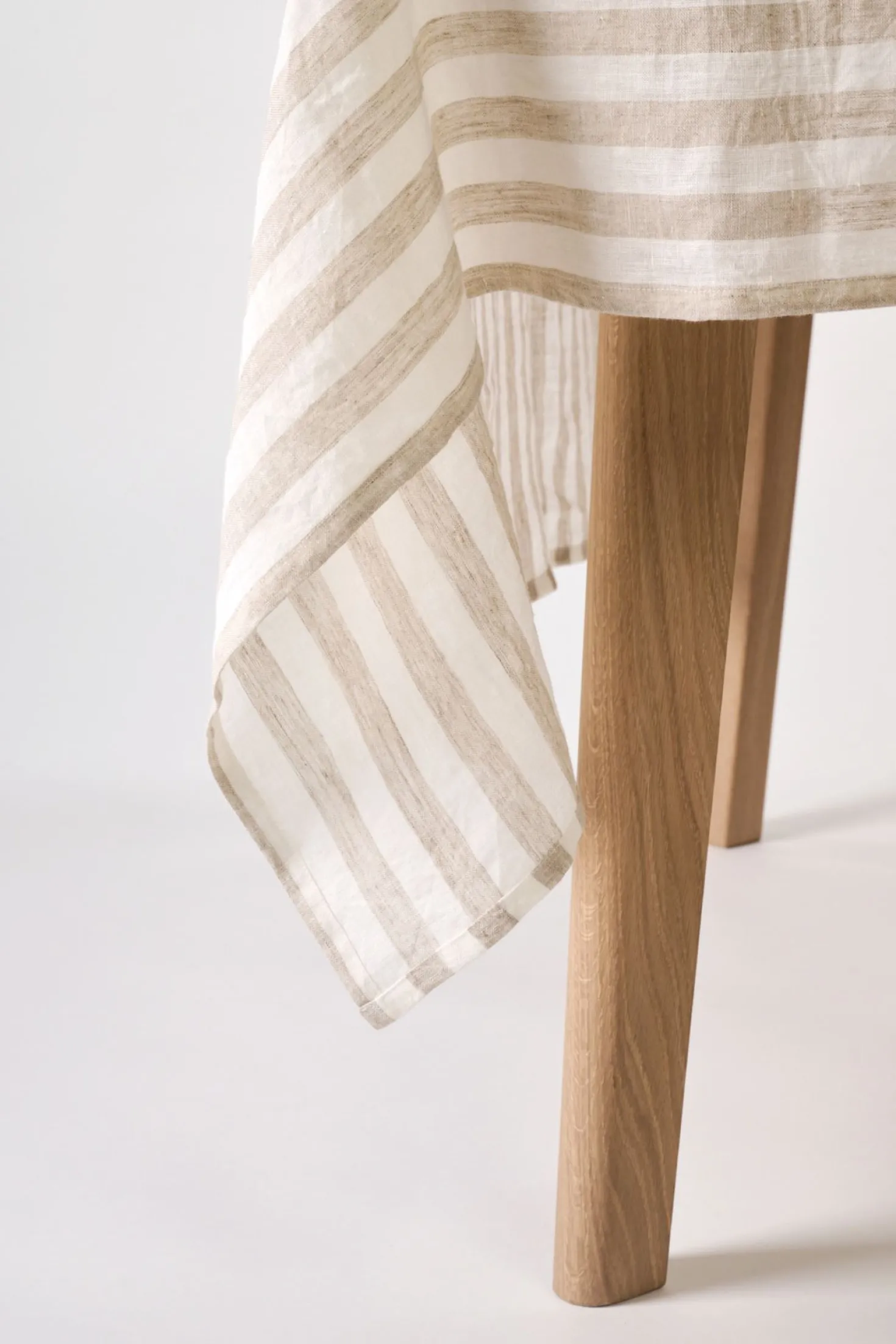 Linneduk beige - 140x250cm