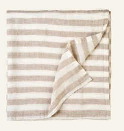 Linneduk beige - 140x250cm