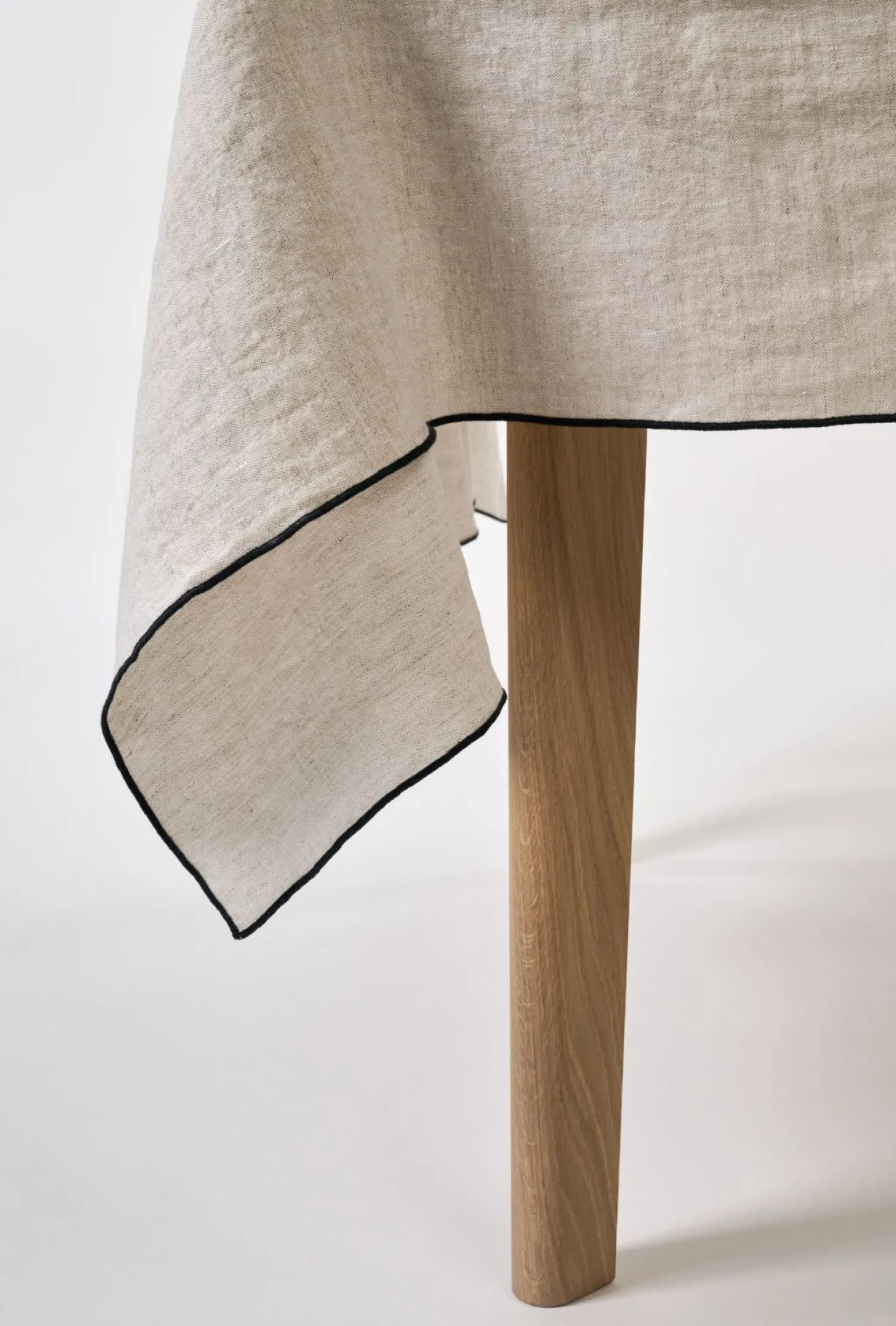 Linneduk natur - 160x350 cm