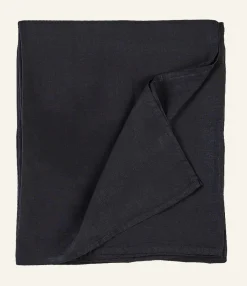 Linneduk svart - 140x250 cm