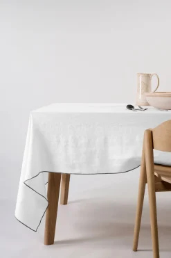 Linneduk vit - 140x350 cm