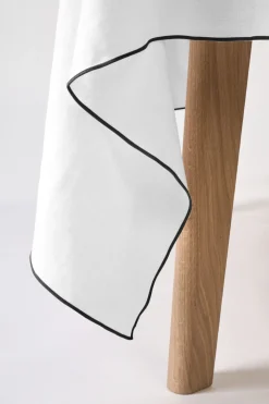 Linneduk vit - 160x350 cm