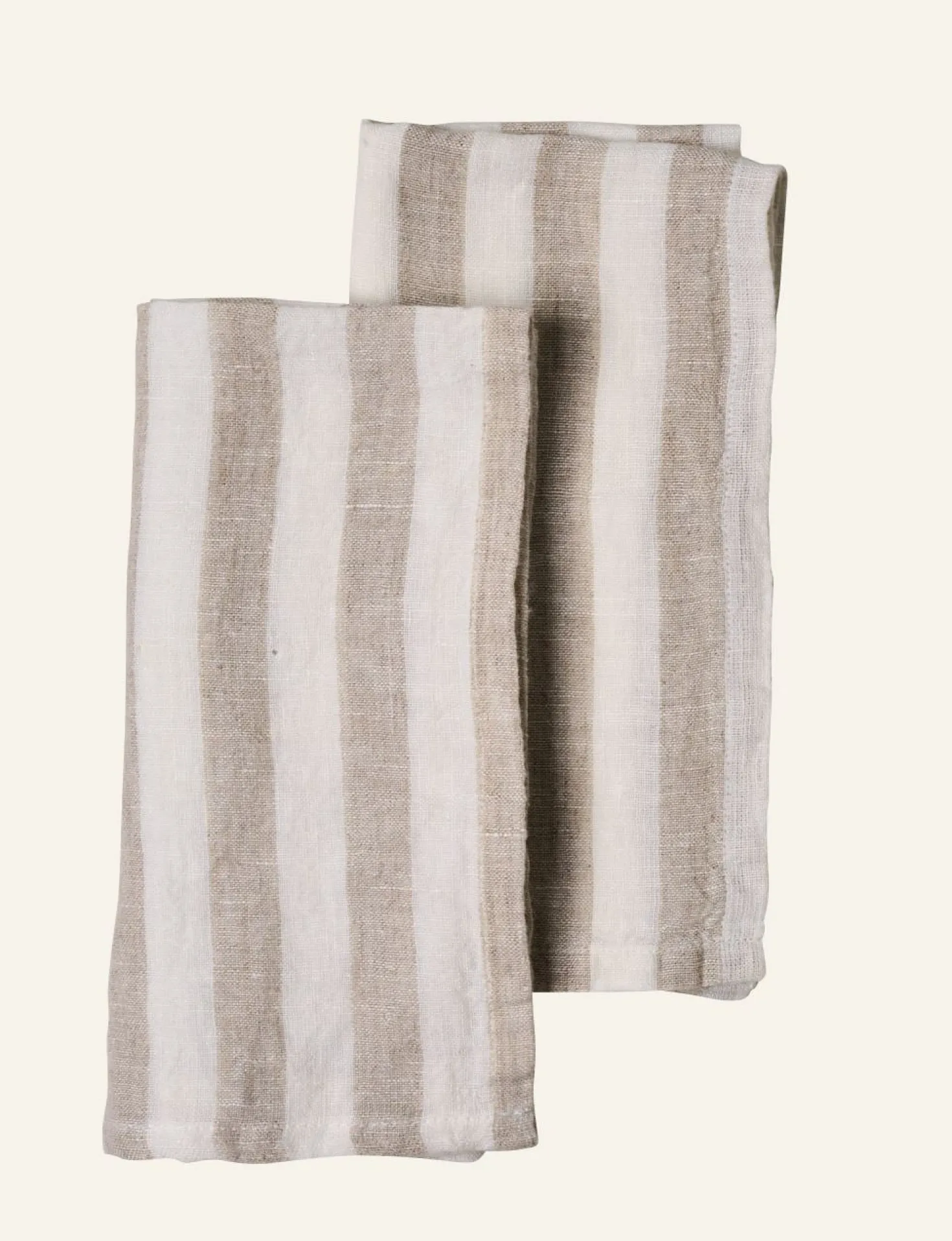 Linneservett beige - 45x45 cm