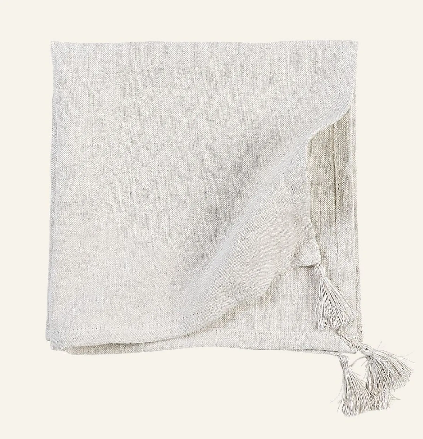 Linneservett natur - 47x47 cm