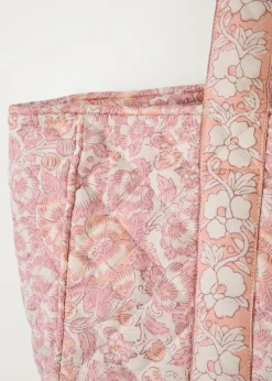 Liten tygväska multi/rosa - 30x40 cm