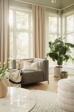 Ljusdämpande gardin beige - 140x240cm 7cm