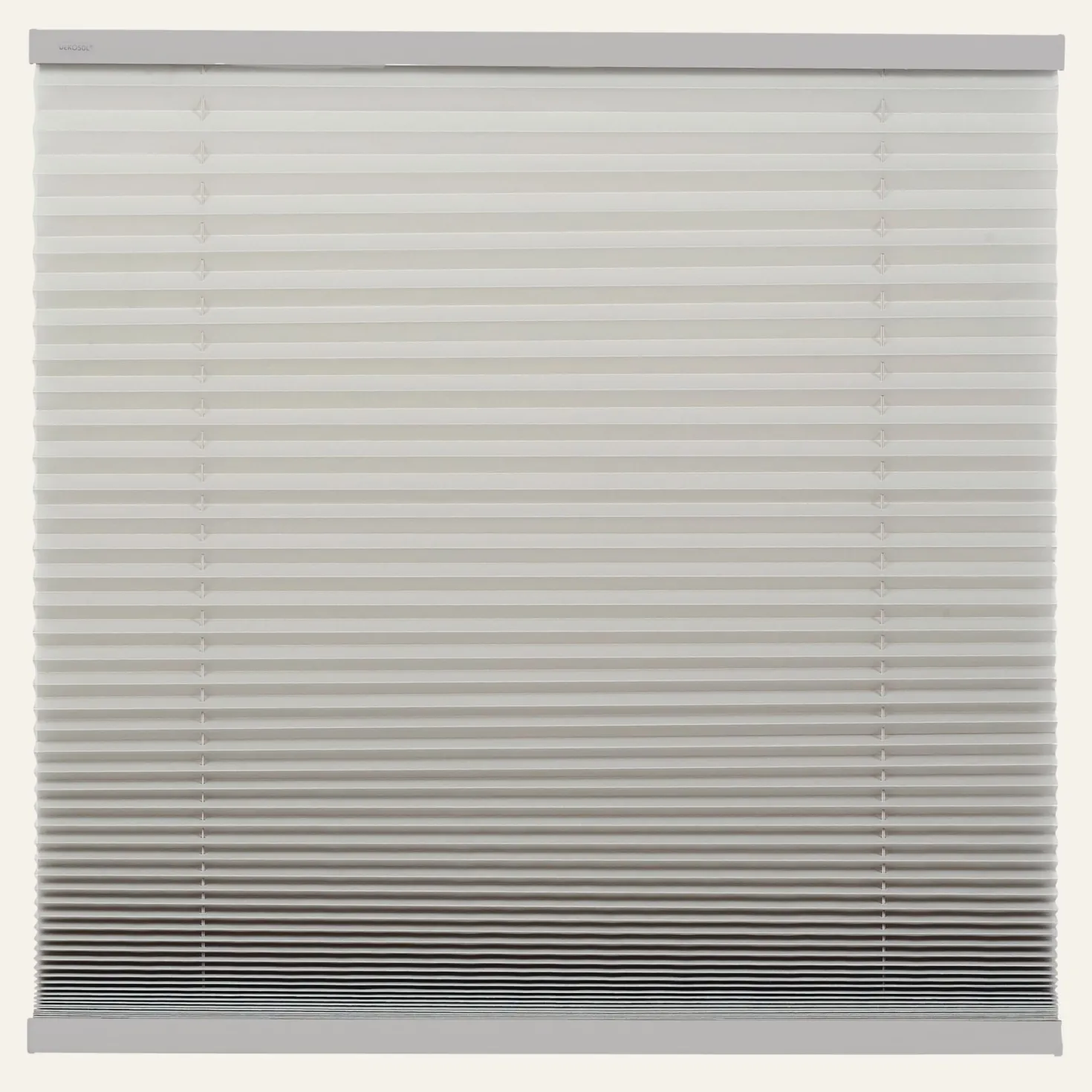 Ljusfiltrerande plisségardin grå - 110x160 cm