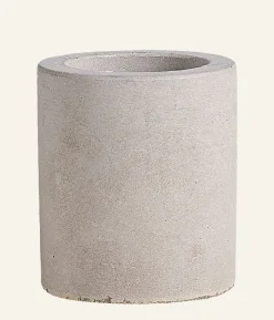 Ljusstake grå - ø7,2x6,8 cm