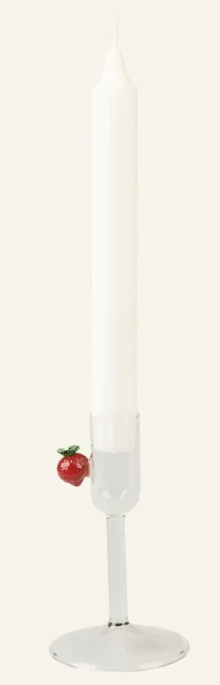 Ljusstake transparent - 7x7x12 cm
