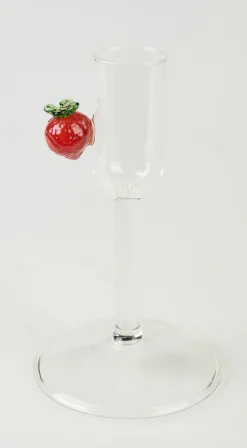 Ljusstake transparent - 7x7x12 cm