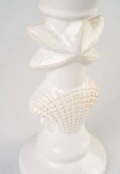 Ljusstake vit - 9x9x20,5 cm