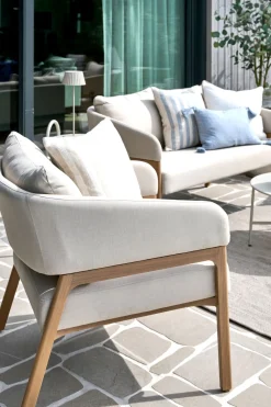 Loungesoffa beige - 79x133,5x73 cm
