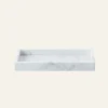 Marmor bred vit - 11x22x3 cm