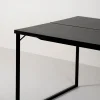 Matbord svart - 100x200x75 cm