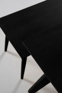 Matbord svart - 100x200x75 cm