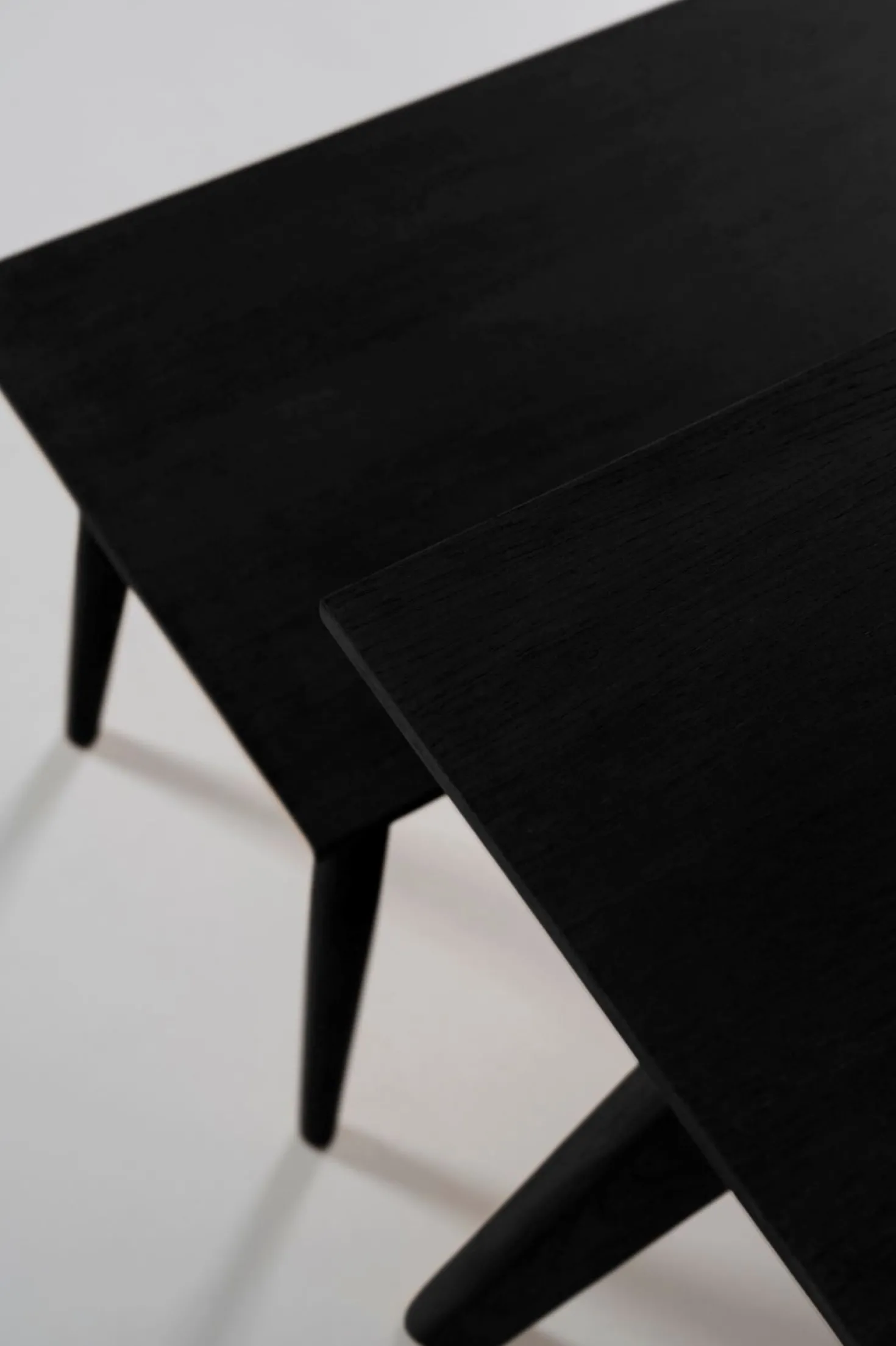 Matbord svart - 100x200x75 cm