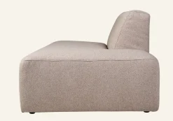 Modul öppen ände höger beige - 134x93x73 cm