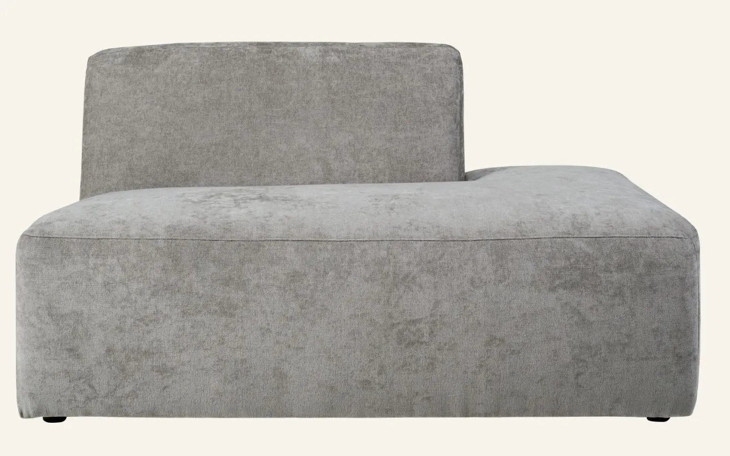Modul öppen ände höger grå - 134x93x73 cm
