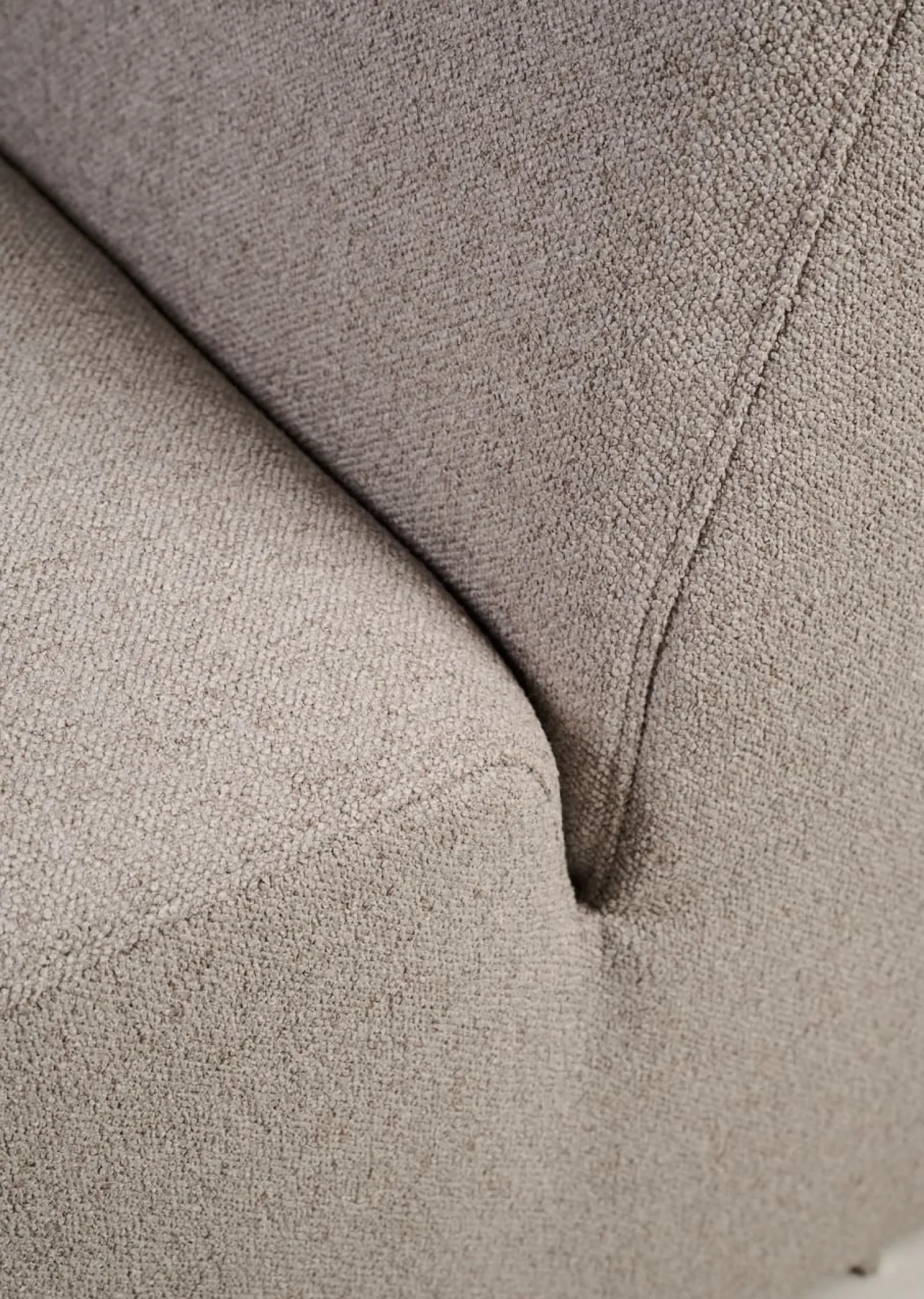 Modul öppen ände vänster beige - 134x93x73 cm