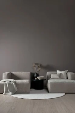 Modul schäslong höger grå - 114x154x73 cm