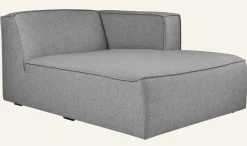 Modul schäslong höger grå - 154x114x73 cm