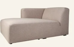 Modul schäslong vänster beige - 154x114x73 cm