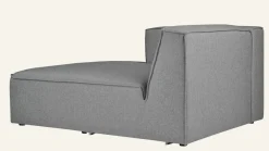 Modul schäslong vänster grå - 154x114x73 cm
