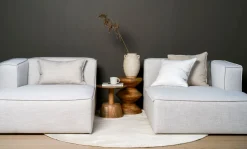 Modul schäslong vänster natur - 154x114x73 cm