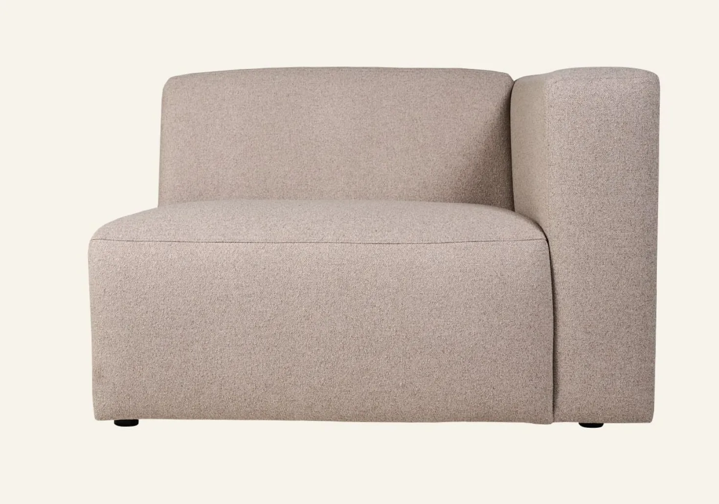 Modul 1,5-sits armstöd höger beige - 110x93x73 cm