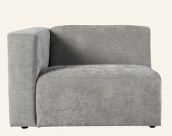 Modul 1,5-sits med vänster armstöd grå - 110x93x73 cm