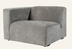Modul 1,5-sits med vänster armstöd grå - 110x93x73 cm