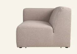 Modul 1,5-sits med vänster armstöd beige - 110x93x73 cm