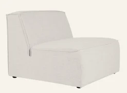 Modul 1,5-sits utan armstöd natur - 90x93x73 cm