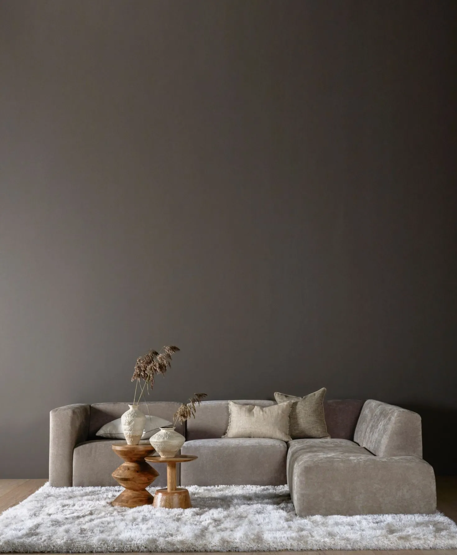 Modulhörn grå - 93x93x73 cm