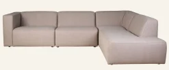 Modulsoffa 4 delar öppen ände höger beige - 293x227x73 cm