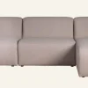 Modulsoffa 3 delar öppen ände vänster beige - 153x338x73 cm