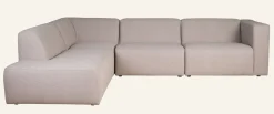 Modulsoffa 4 delar öppen ände vänster beige - 293x227x73 cm